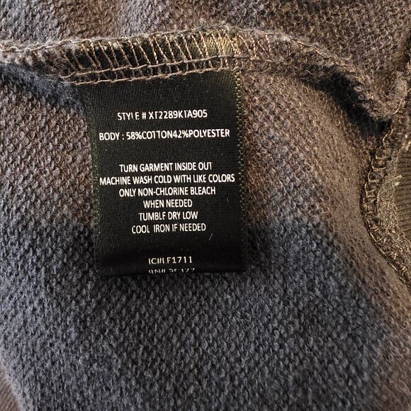 Sanctuary by Anthropologie Navy Camo Lace Up Sweatshirt Sz XL - Picture 7 of 8